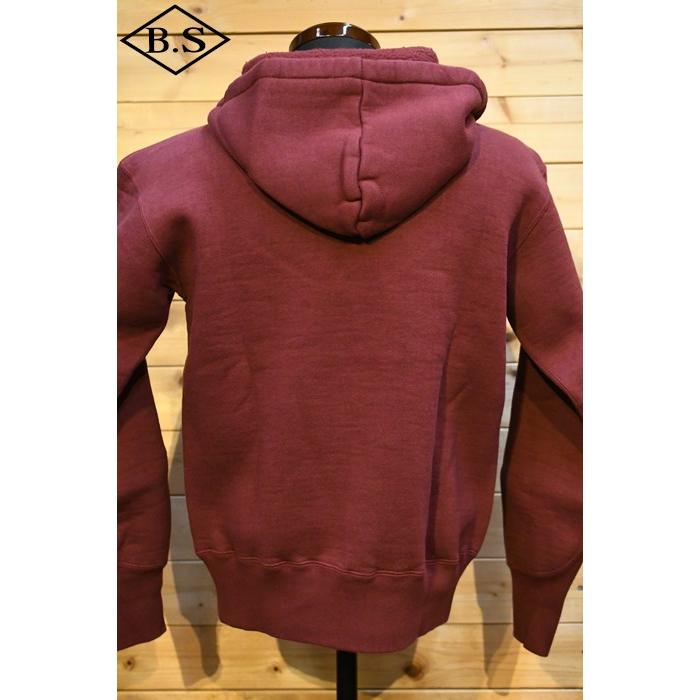 コリンボ COLIMBO スウェット ZY-0439 Buzzard’s Roost Sweat Parka バザーズルースト スウェットパーカ Burgundy｜barnstormer2｜03