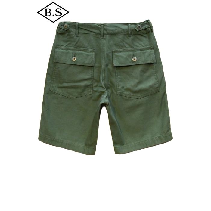 送料込+コリンボ COLIMBO 短パン ZZ-0215 50'S Army Utility Shorts "Fort Bragg" -Plain- フォートブラッグ Baker Green