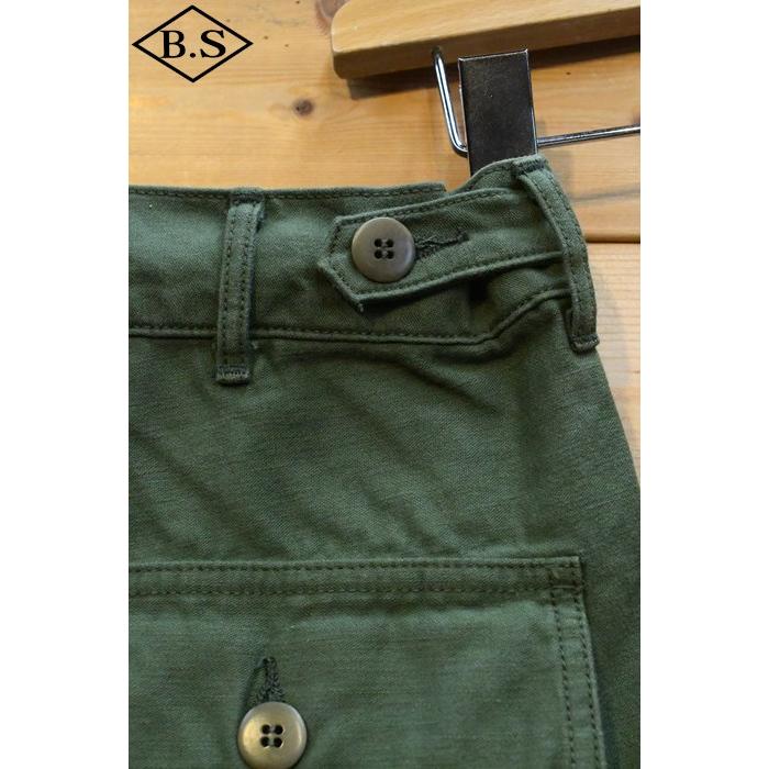 送料込+コリンボ COLIMBO 短パン ZZ-0215 50'S Army Utility Shorts "Fort Bragg" -Plain- フォートブラッグ Baker Green