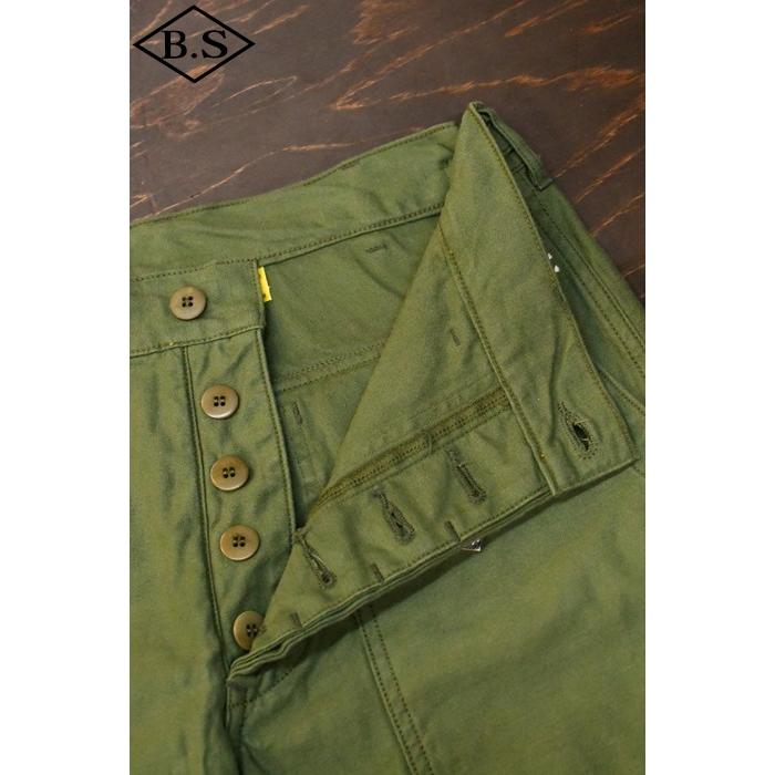 送料込+コリンボ COLIMBO 短パン ZZ-0215 50'S Army Utility Shorts "Fort Bragg" -Plain- フォートブラッグ Baker Green