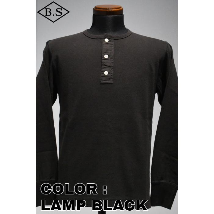 COLIMBO 長袖ヘンリーネックTシャツ XL ランプブラック 日本製 COLIMBO