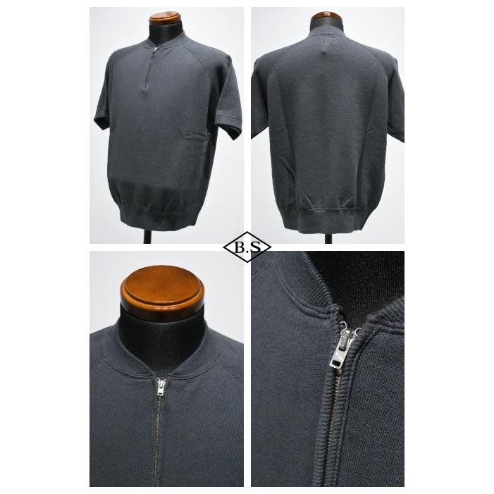 コリンボ COLIMBO スウェット ZA-0410 S/S HARF ZIP SWEAT