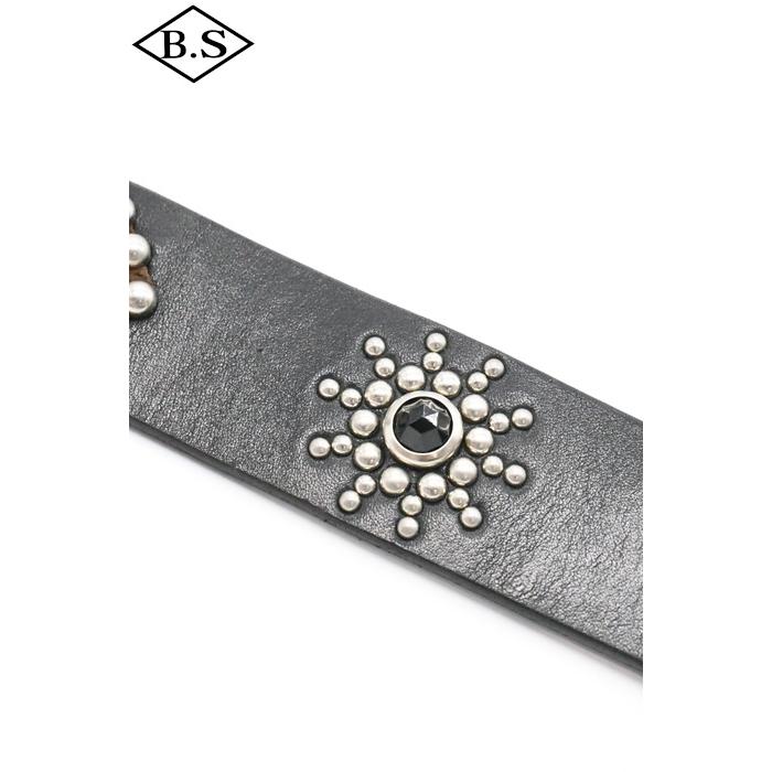 コリンボ COLIMBO ベルト ZA-0700 JEWEL STUDDED LEATHER BELT 40mm "Peanuts Pattern"の画像