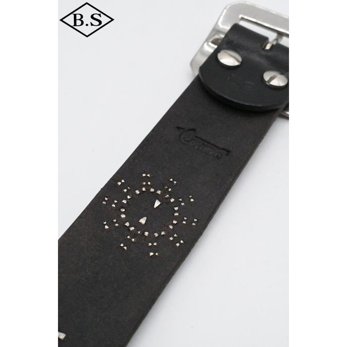 コリンボ COLIMBO ベルト ZA-0700 JEWEL STUDDED LEATHER BELT 40mm "Peanuts Pattern"の画像