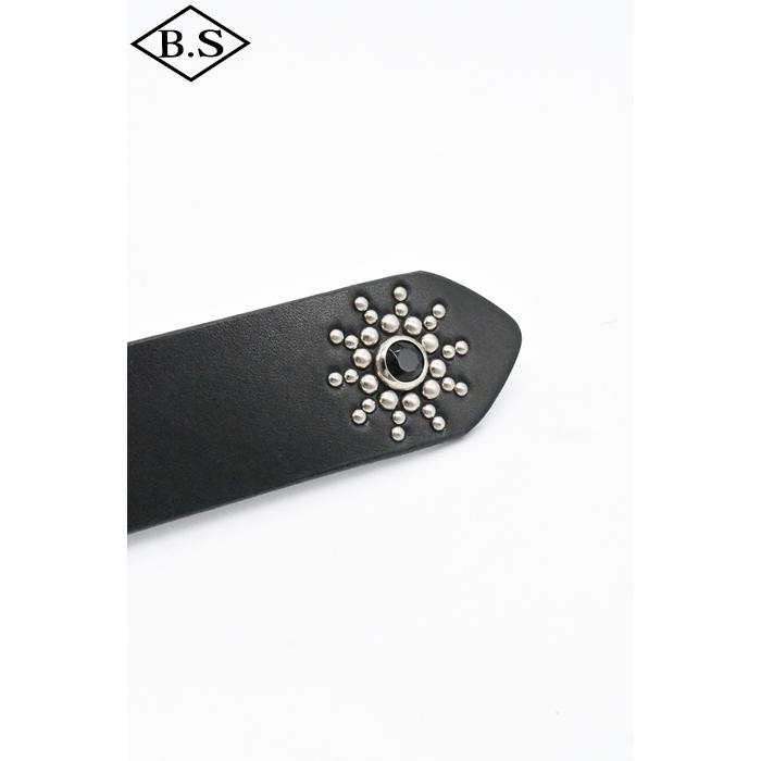 コリンボ COLIMBO ベルト ZA-0700 JEWEL STUDDED LEATHER BELT 40mm "Peanuts Pattern"の画像