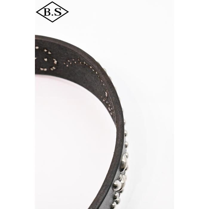 コリンボ COLIMBO ベルト ZA-0701 JEWEL STUDDED LEATHER BELT 40mm "Flower Pattern"の画像