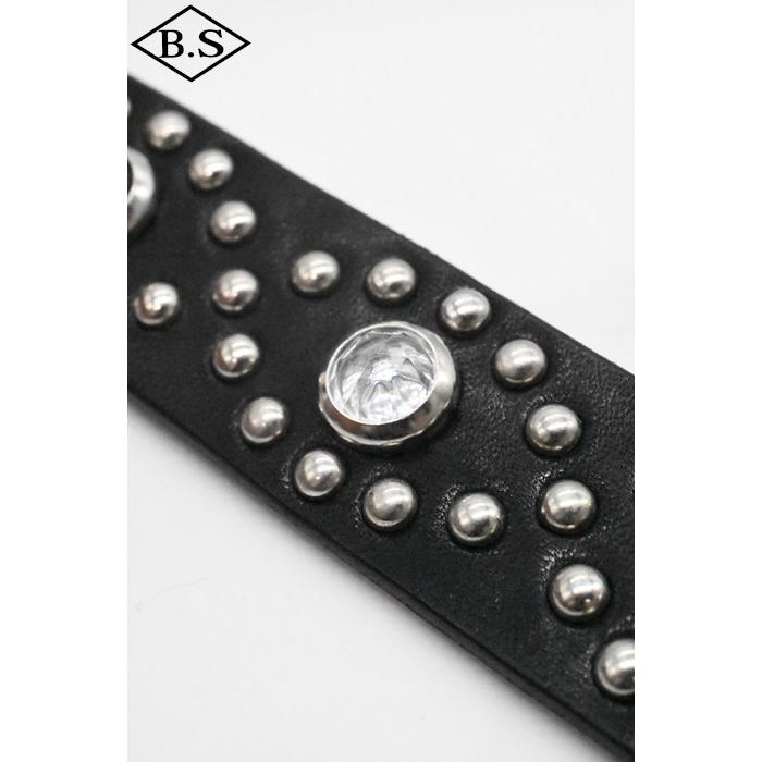 コリンボ COLIMBO ベルト ZA-0702 JEWEL STUDDED LEATHER BELT 27mm "Cat's eye Pattern"の画像