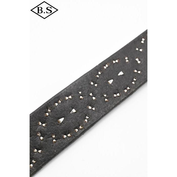 コリンボ COLIMBO ベルト ZA-0702 JEWEL STUDDED LEATHER BELT 27mm "Cat's eye Pattern"の画像