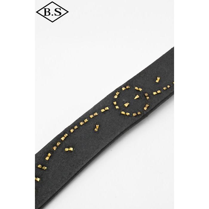 コリンボ COLIMBO ベルト ZA-0703 JEWEL STUDDED LEATHER BELT 27mm