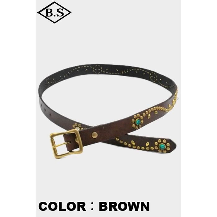 コリンボ COLIMBO ベルト ZA-0703 JEWEL STUDDED LEATHER BELT 27mm