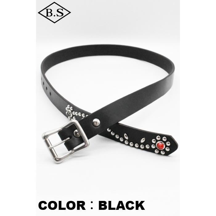 コリンボ　スダッズベルト　フラワー COLIMBO / コリンボ COLIMBO ベルト ZA-0705 JEWEL STUDDED LEATHER