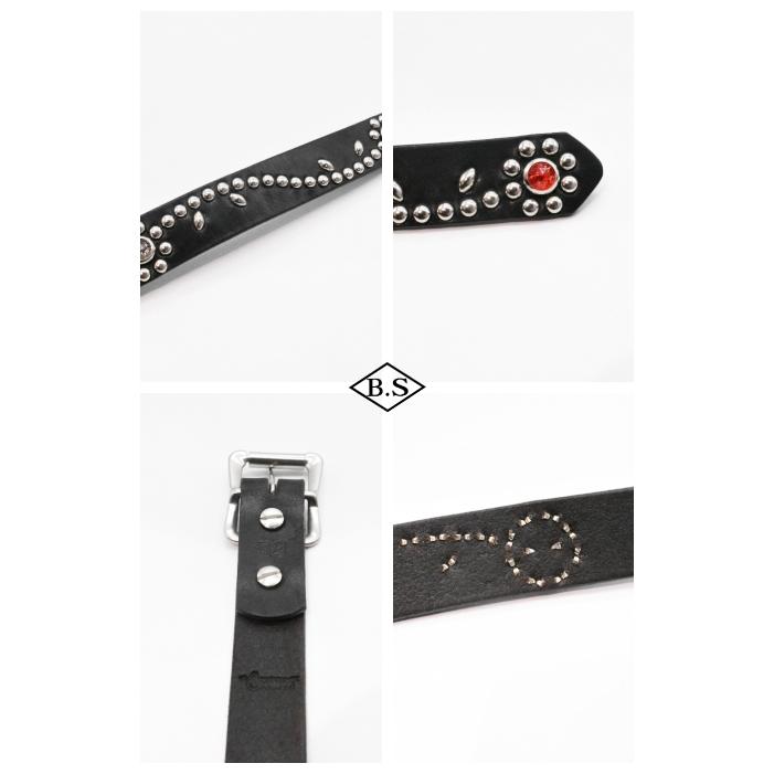 専用ページ コリンボ COLIMBO ベルト ZA-0705 JEWEL STUDDED LEATHER BELT 27mm