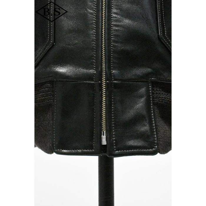 コリンボ 別注 COLIMBO レザージャケット G-1 HORSEHIDE BLACK 茶芯 