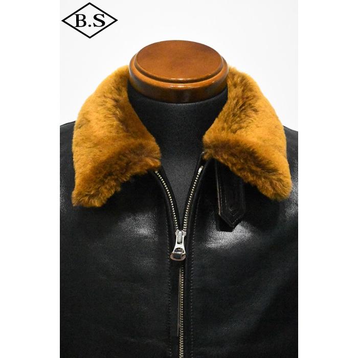 コリンボ 別注 COLIMBO レザージャケット G-1 HORSEHIDE BLACK 茶芯 