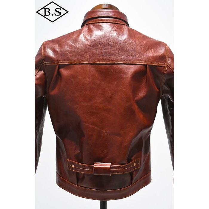 ダブルヘリックス DOUBLE HELIX レザージャケット WM0103 Western Cowboy Burgundy ...