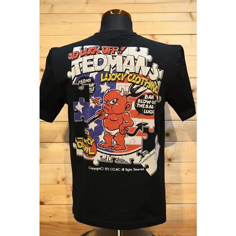 テッドマン Ｔシャツ TEDMAN TDSS541 ラッキーデビル  エフ商会｜barnstormer2｜03