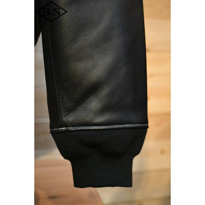 テッドマン TEDMAN アウター TMAL-550 TEDMAN Leather MA-1 BLACKの画像