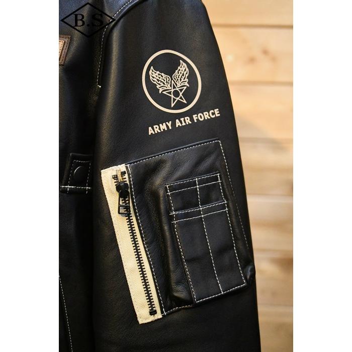 テッドマン TEDMAN アウター TMAL-550 TEDMAN Leather MA-1 BLACKの画像