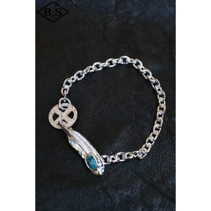 ファーストアローズ FIRST-ARROW's BR-307 ターコイズ付 Sフェザー