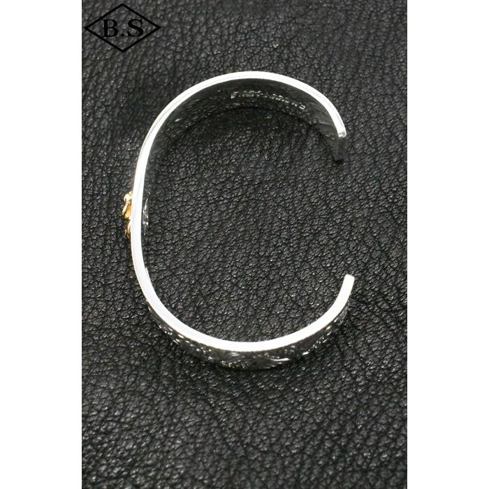 FIRST ARROW'S K18 フラワー ローズ メタル 平打ち バングル 楽天市場