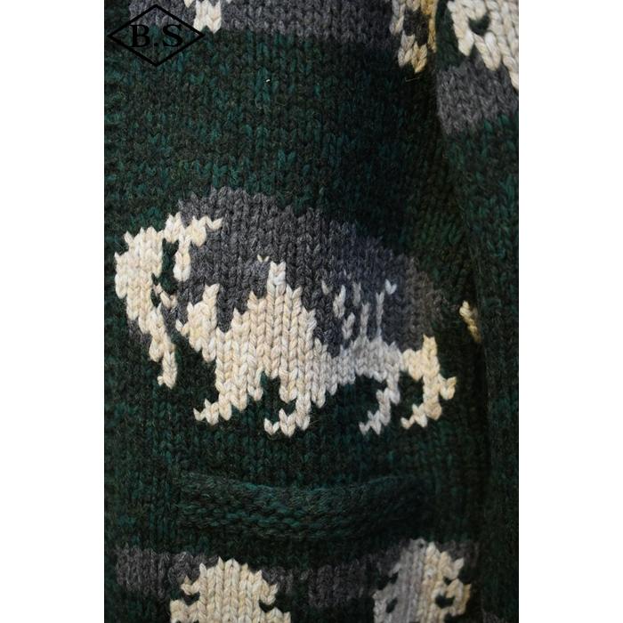 ジェラード JELADO カウチンセーター JP83814 Grassbag Glass Greenの画像