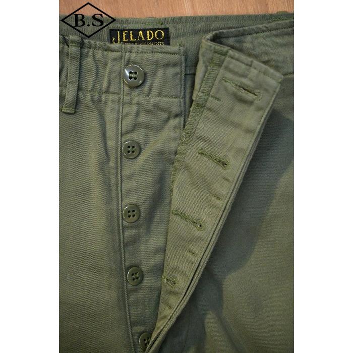 【新品未使用】JELADO ジェラード 41カーキ ラストリゾート オリーブ JELADO(ジェラード) 41Khaki Lastresort Chino Cloth(41カーキ