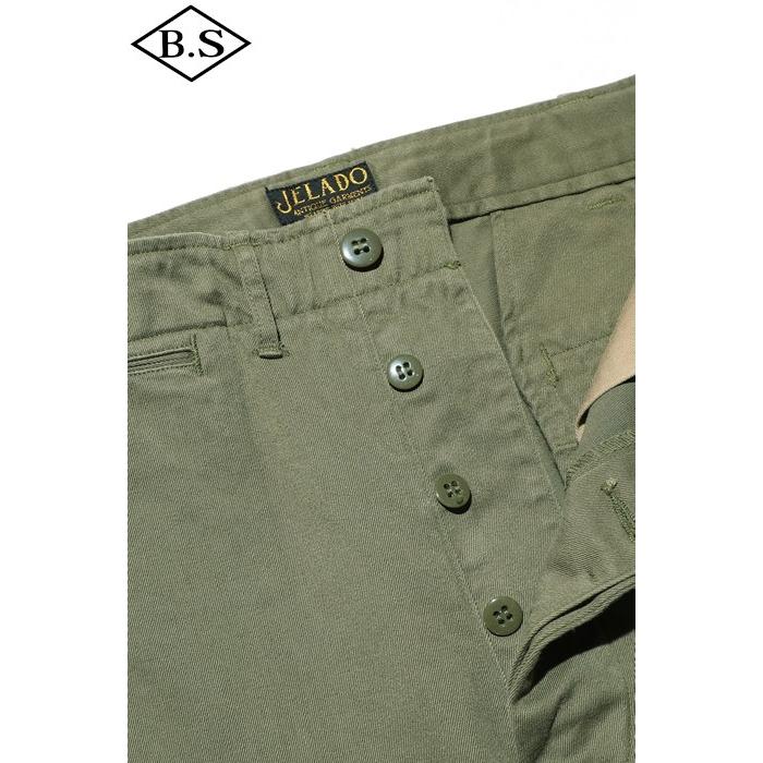 ジェラード パンツ JELADO パンツ AG94341B 41 Khaki Last Resort Chino Cloth Stencil ステンシル オリーブの画像