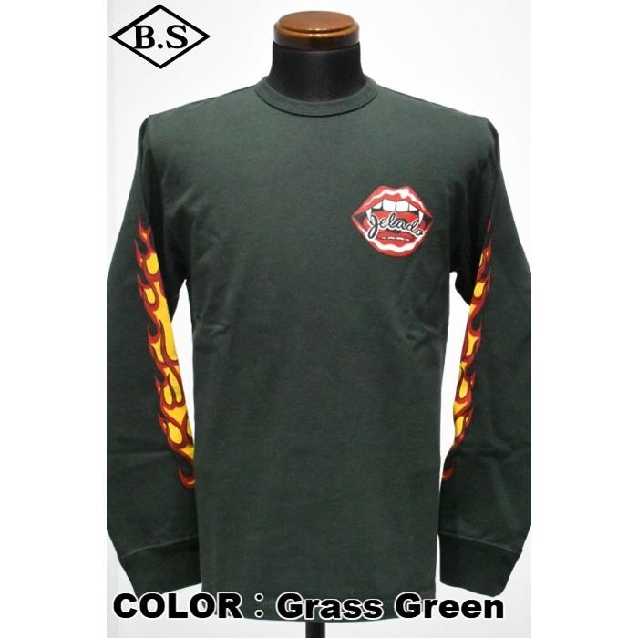 JELADO（ジェラード） 長袖Tシャツ AB13233 Flame Sleeve Tee 大きい