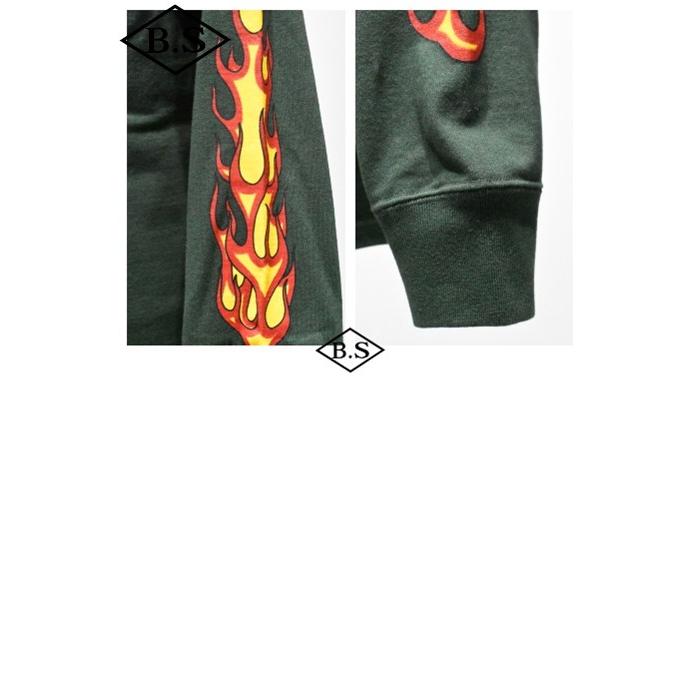 JELADO（ジェラード） 長袖Tシャツ AB13233 Flame Sleeve Tee 大きい