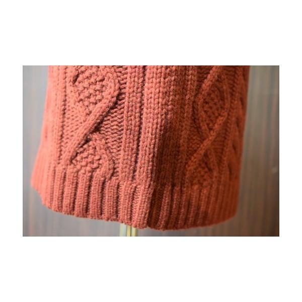 ジェラード　タートルネック　セーター JELADO」 ジェラード コットン ケーブルニットセーター