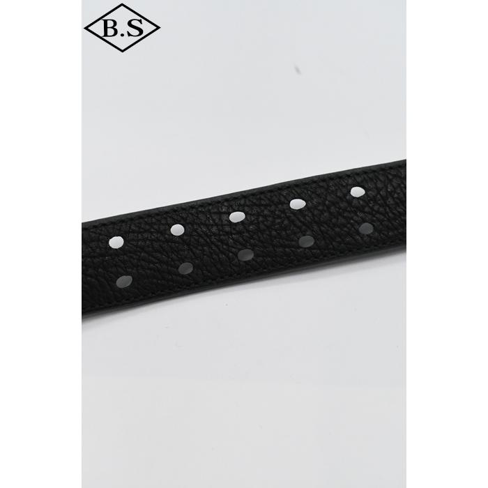 マニフォールド MANIFOLD ベルト MB-12S 馬ヌメ極厚シュリンク (35mm幅 /ダブルピン)_5
