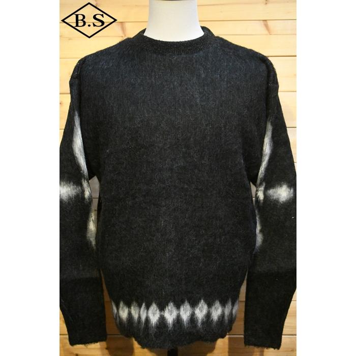 Pherrow's（フェローズ） ニット 23W-PMS1 モヘアニット BLACK