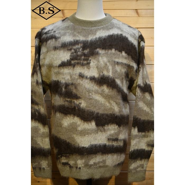 Pherrow's（フェローズ） ニット 23W-PMS2 モヘアニット BEIGE