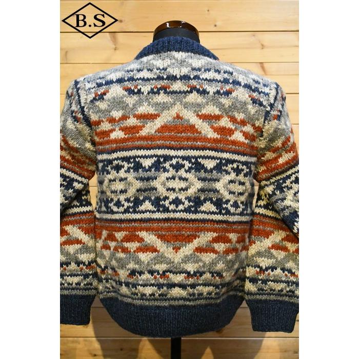 Pherrow's（フェローズ） ニット 23W-PNS1 総柄クルーネックニット