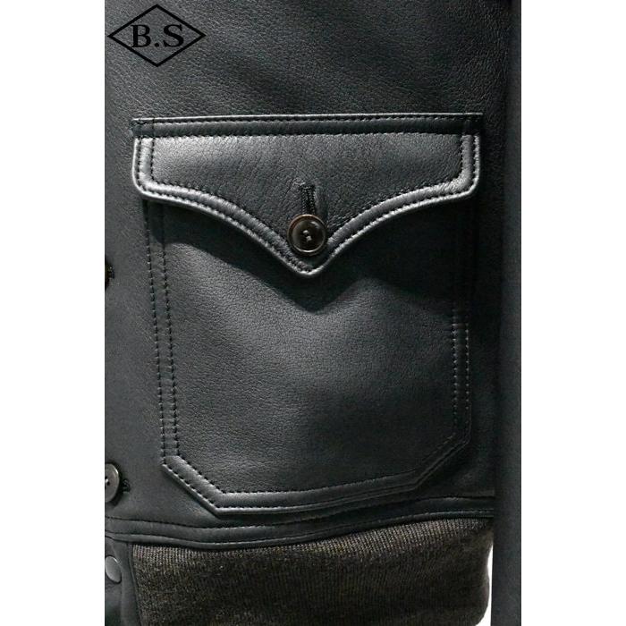 別注 ワイツーレザー Y'2 LEATHER レザージャケット SHEEP SKIN Type A-1 DARK BROWN COTTON LININGの画像