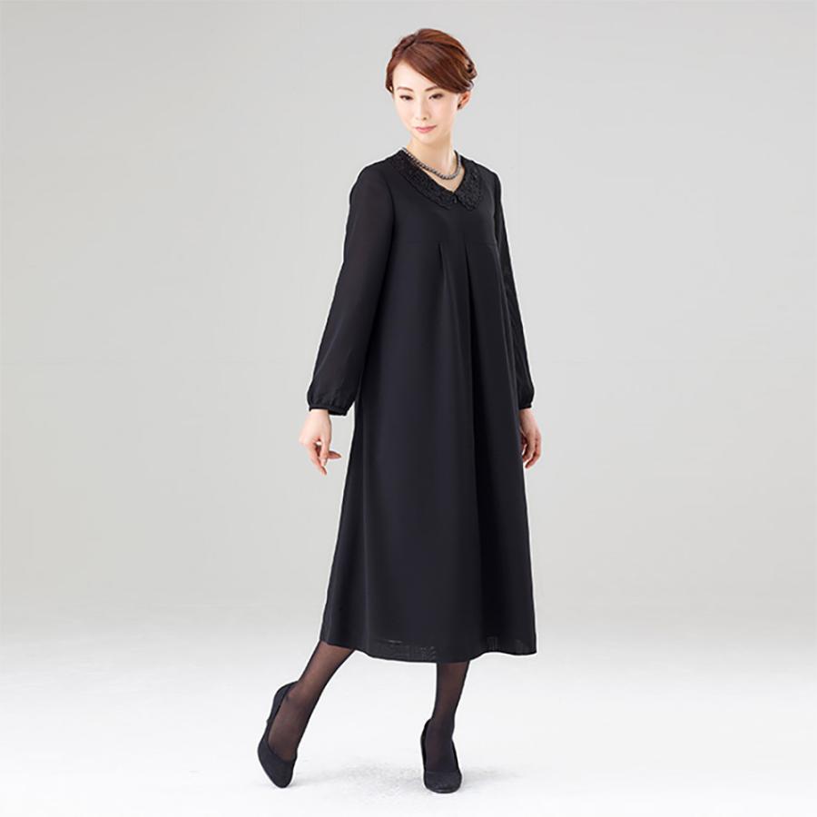 ブラックフォーマル 喪服 礼服 ワンピース 前開き 授乳 前開き襟レースワンピース Wopqs001 Www Penthaus Pl