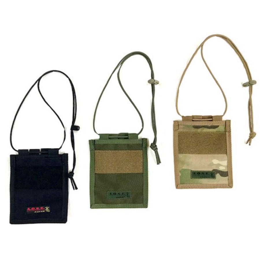 AOSE ID/パスポートポーチ(陸上自衛隊/迷彩/OD/TAN/訓練小物/身分証
