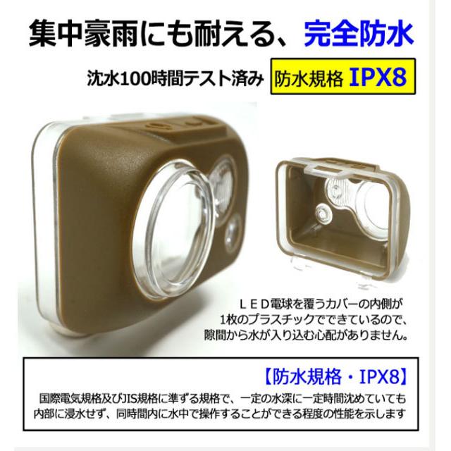 FIREFOX FX-1911 完全防水ヘッドランプ (陸上自衛隊/迷彩/小物/ヘッド