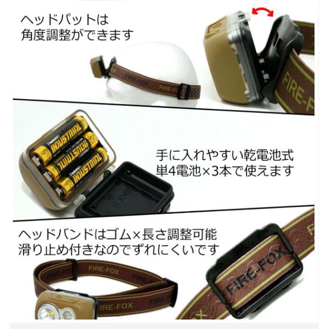 FIREFOX FX-1911 完全防水ヘッドランプ (陸上自衛隊/迷彩/小物 FIREFOX FX-1911 完全防水ヘッドランプ (陸上自衛隊/迷彩/小物