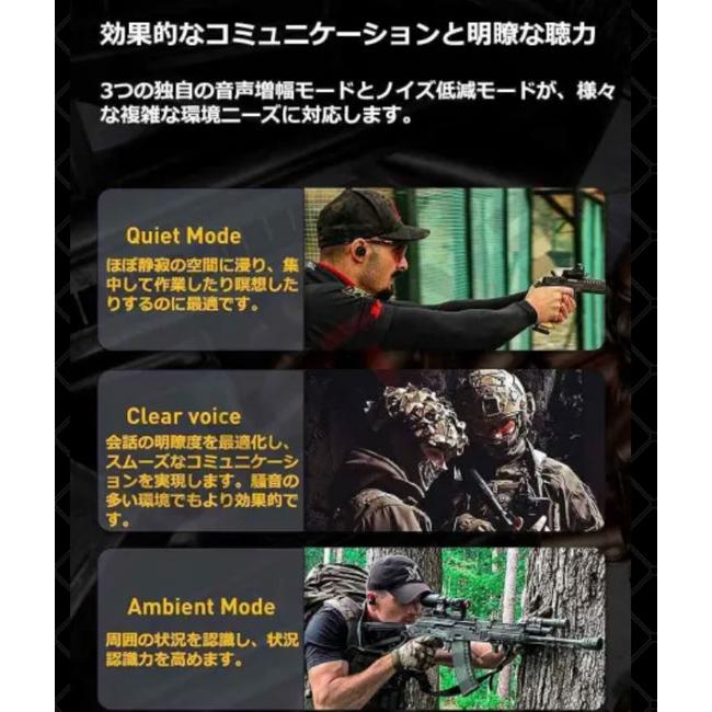 EARMOR JAPAN M20T PRO 電子イヤープラグ (陸上自衛隊/迷彩/装備品