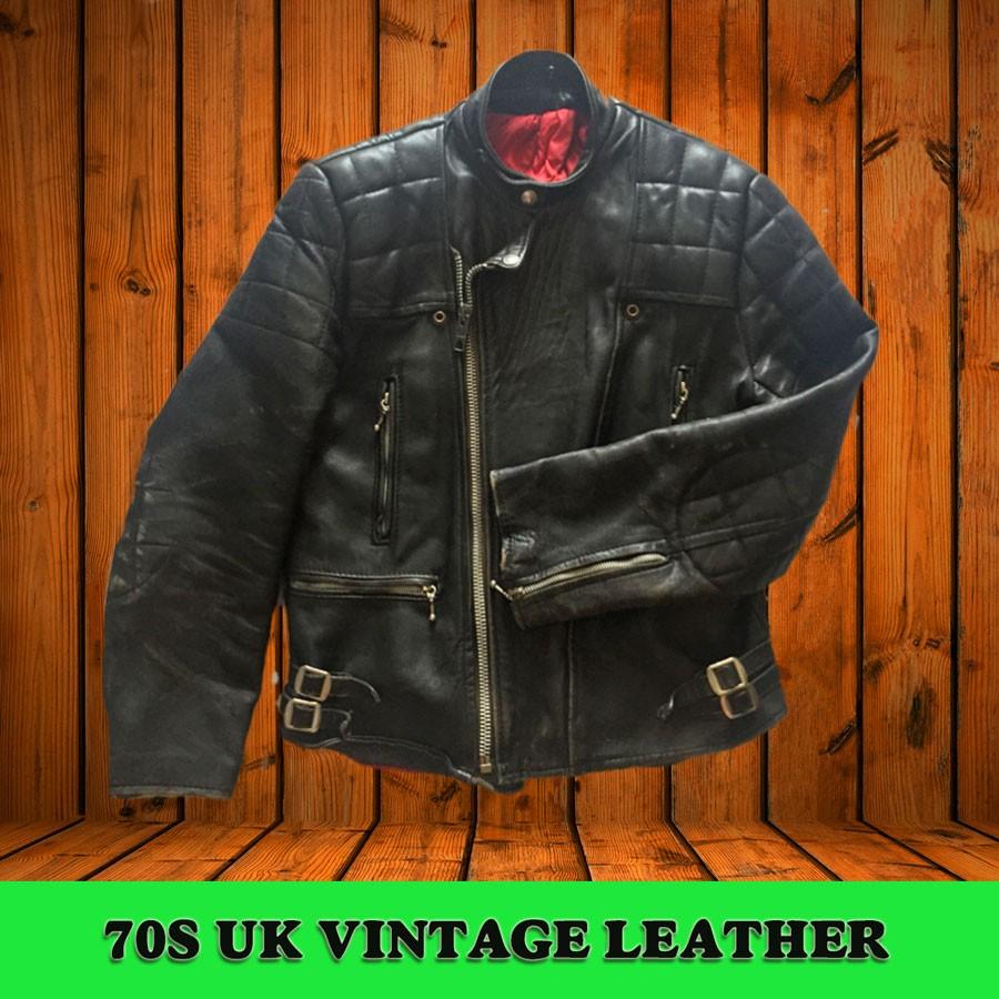 英国製 Belstaff ビンテージライダース 34 1970年代イギリス製Belstaffシングルライダースジャケット