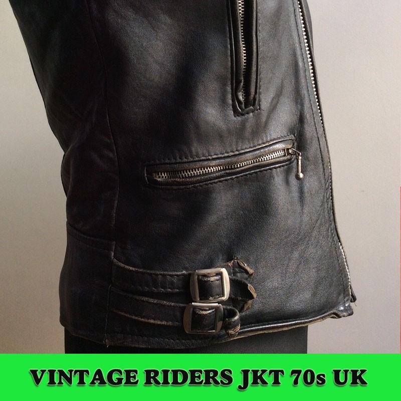 70s VTG JKT 03 サイズM VINTAGE UK MODEL ライダース DEAD STOCKの画像