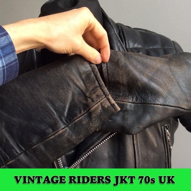 70s VTG JKT 03 サイズM VINTAGE UK MODEL ライダース DEAD STOCKの画像