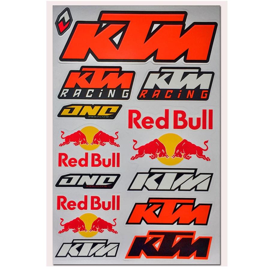 海外限定 Ss Pvc製 Red Bull Ktm レッドブル ロゴ ステッカー Orange カスタム Mc ライダー 防水 Red004 01 Maestro Nt 通販 Yahoo ショッピング