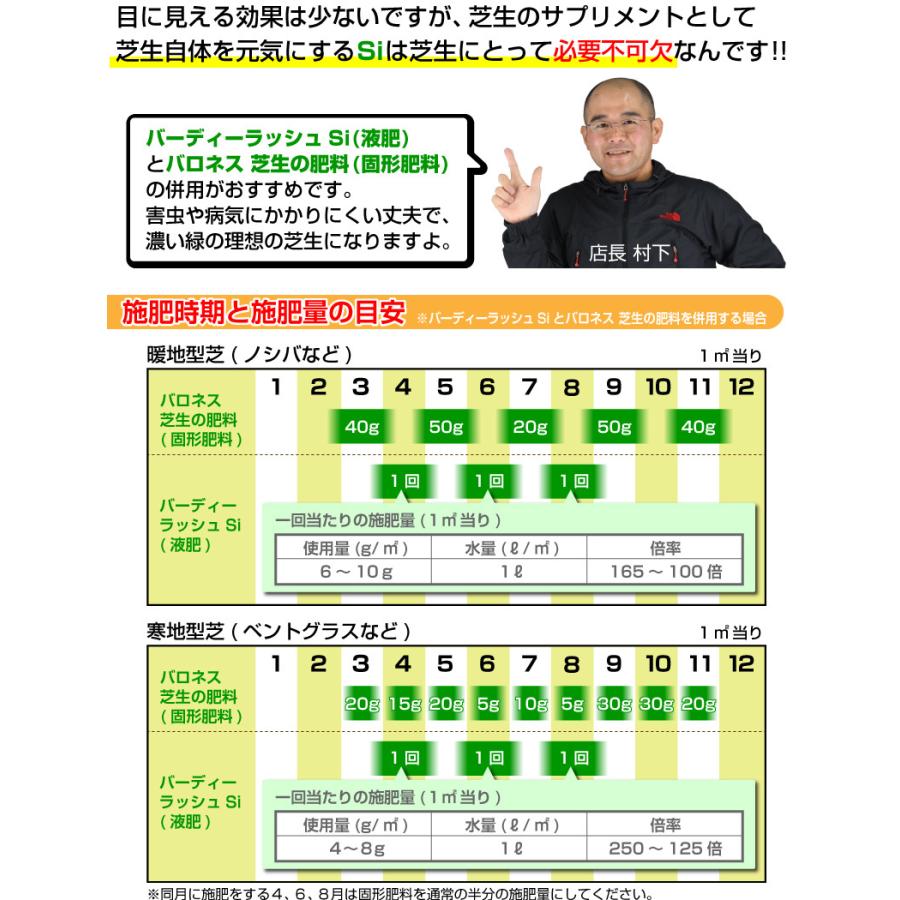 芝生 肥料 春から夏に効く液体肥料 バーディーラッシュsi 1kg入り si 芝生のことならバロネスダイレクト 通販 Yahoo ショッピング