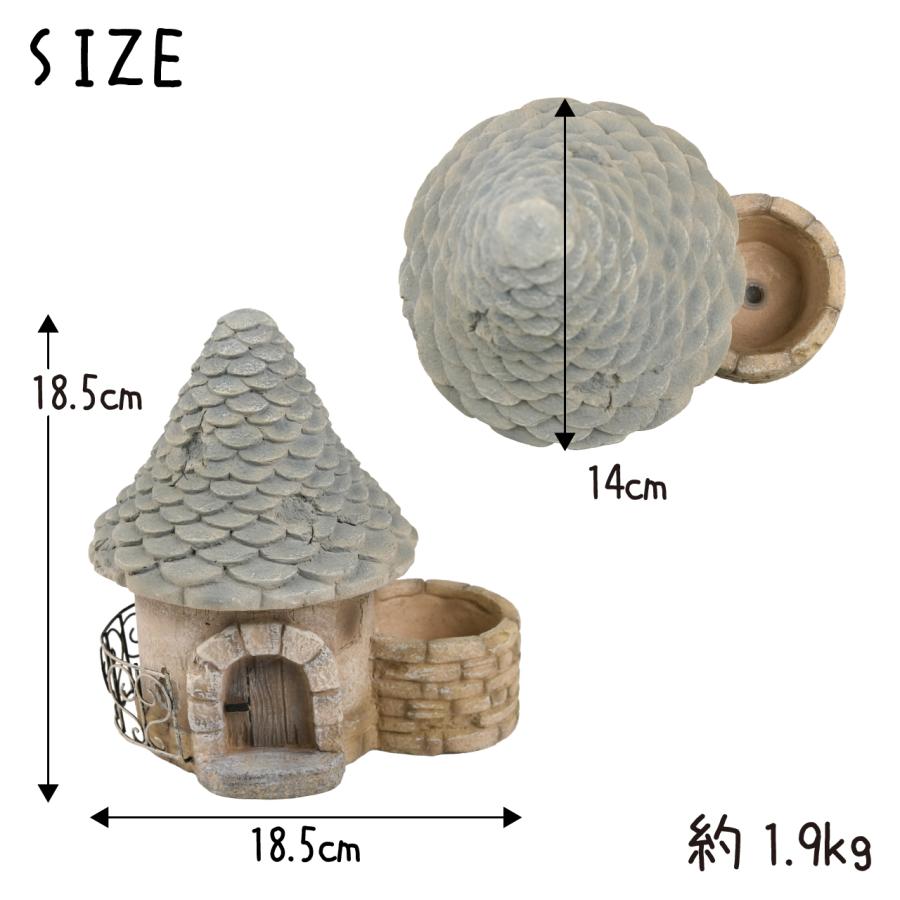 多肉植物 植木鉢 グリーンポット とんがり屋根 おうち ブルー