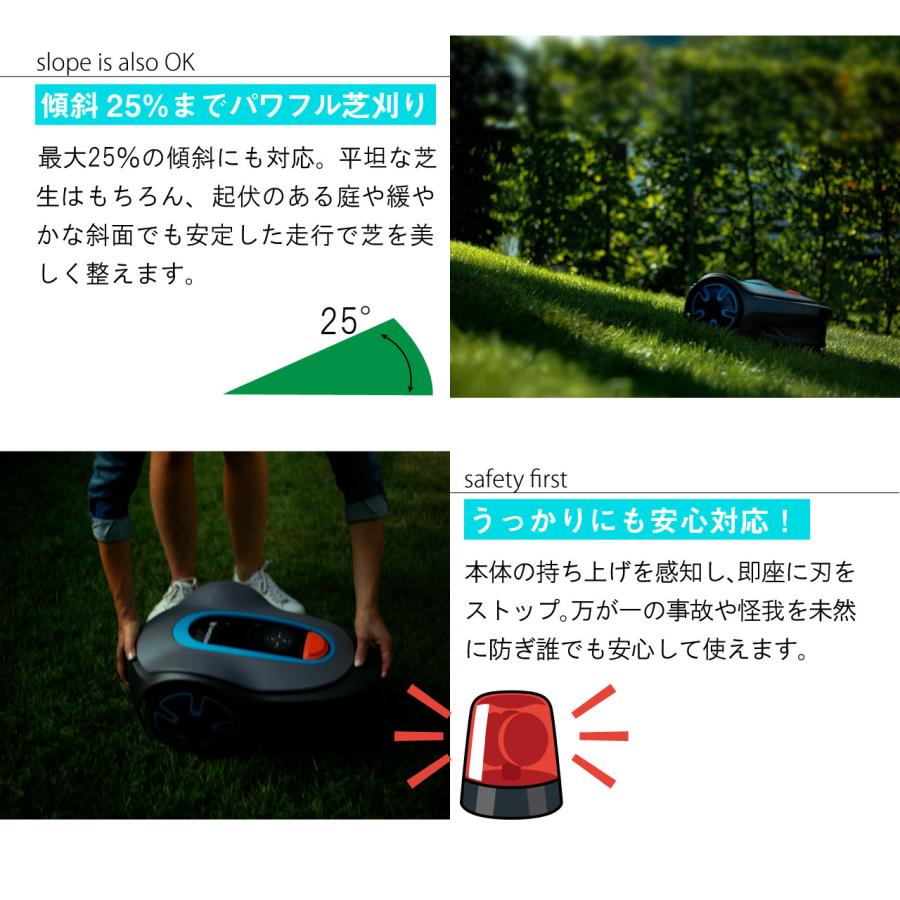 GARDENA ガルデナ ロボット芝刈り機 SILENO minimo 250m2対応 充電式