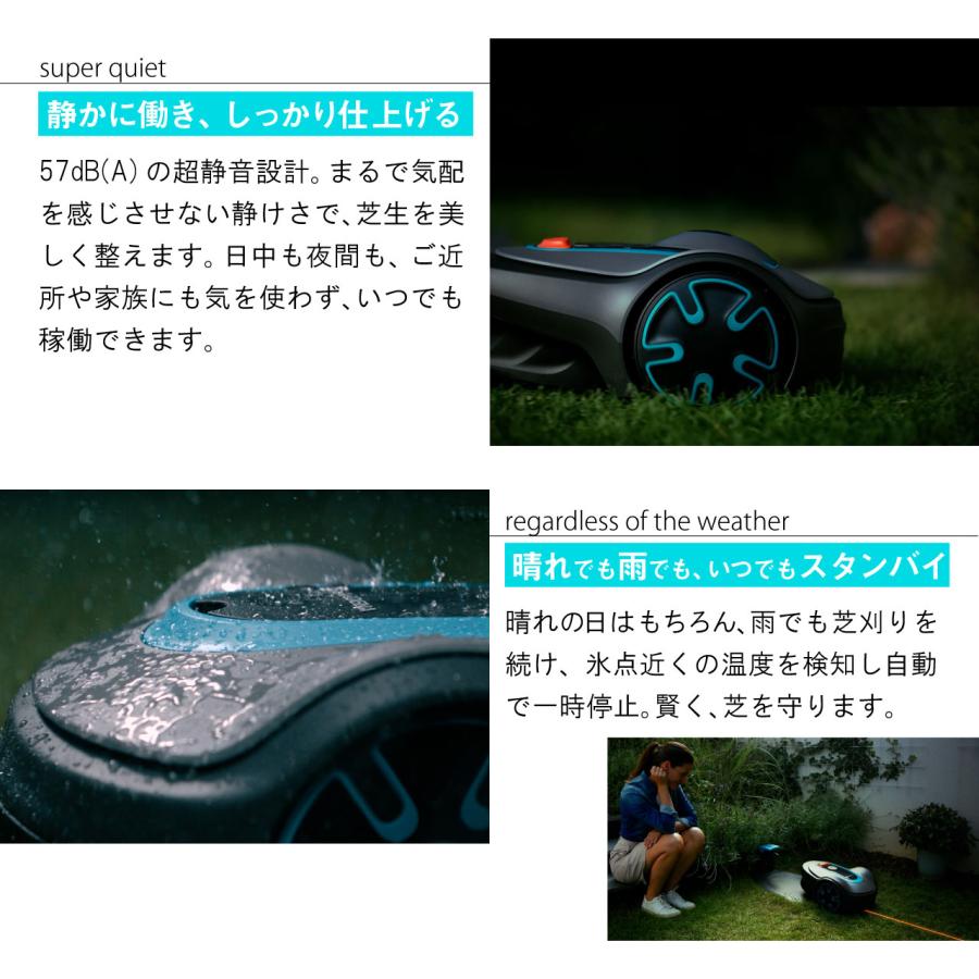 GARDENA ガルデナ ロボット芝刈り機 SILENO minimo 250m2対応 充電式