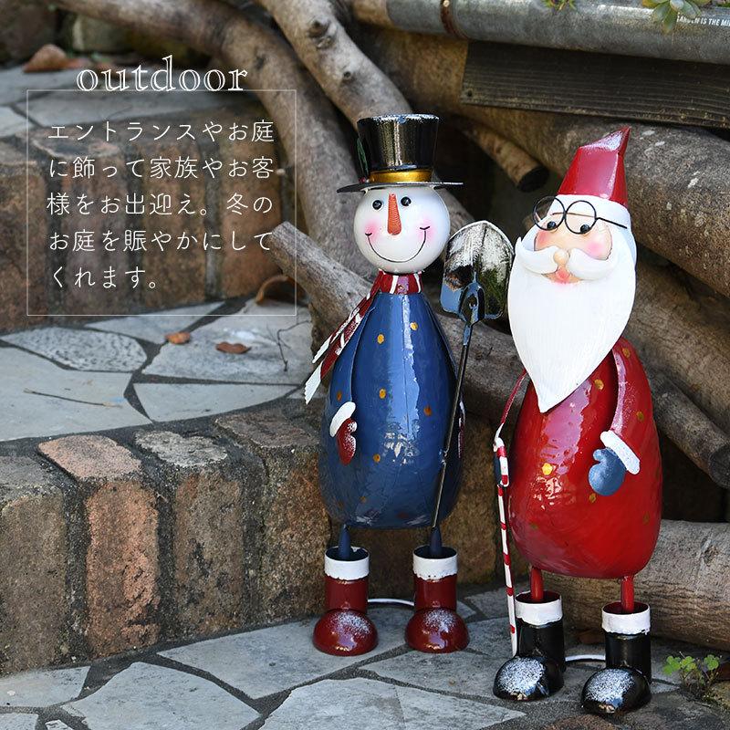 英国 Smart Garden クリスマスオブジェ 水玉サンタクロース ブリキ製