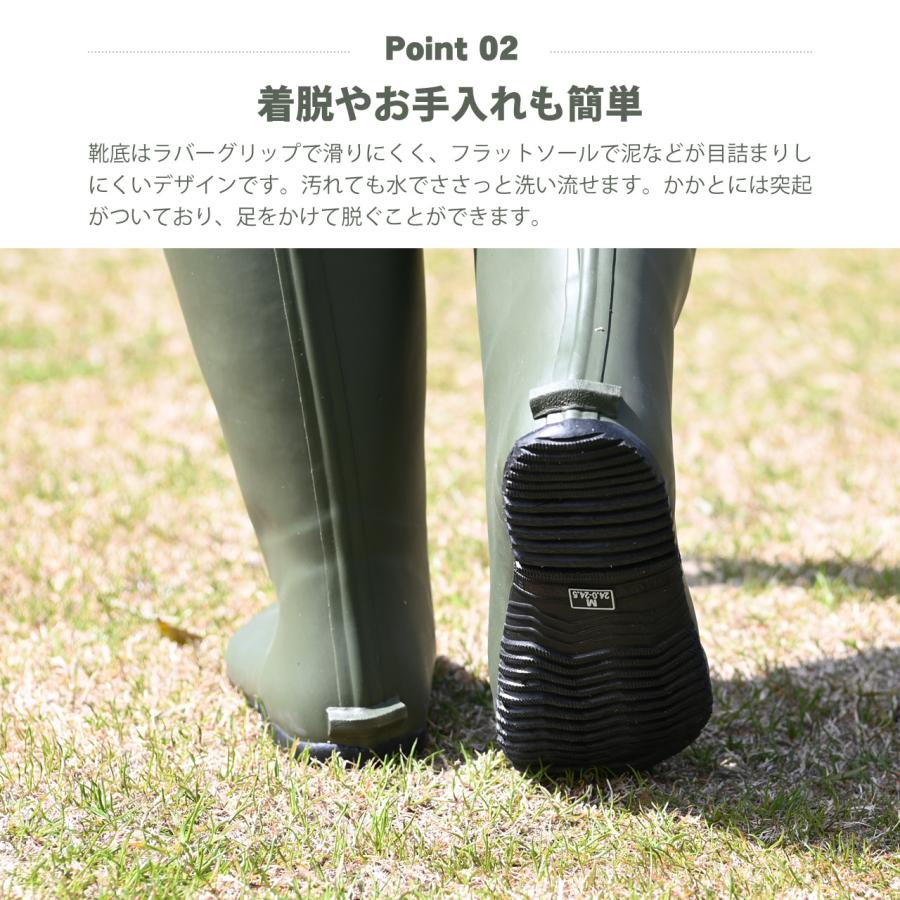 福山ゴム 園芸ブーツ グリーン SS S M L 長靴 ガーデンブーツ